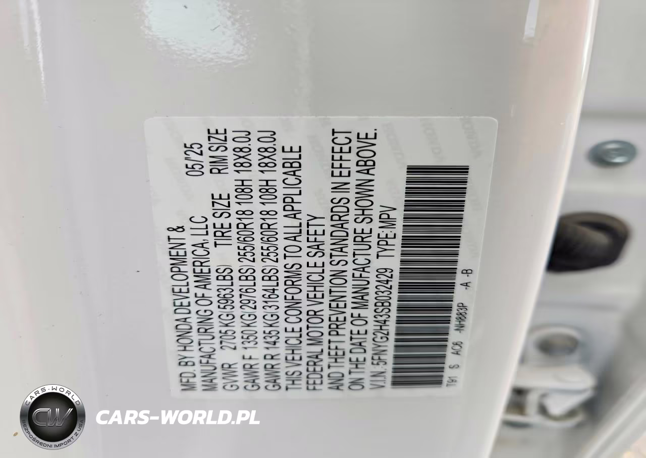 2025 Honda Pilot Exl VIN:5FNYG2H43SB032429 - 14