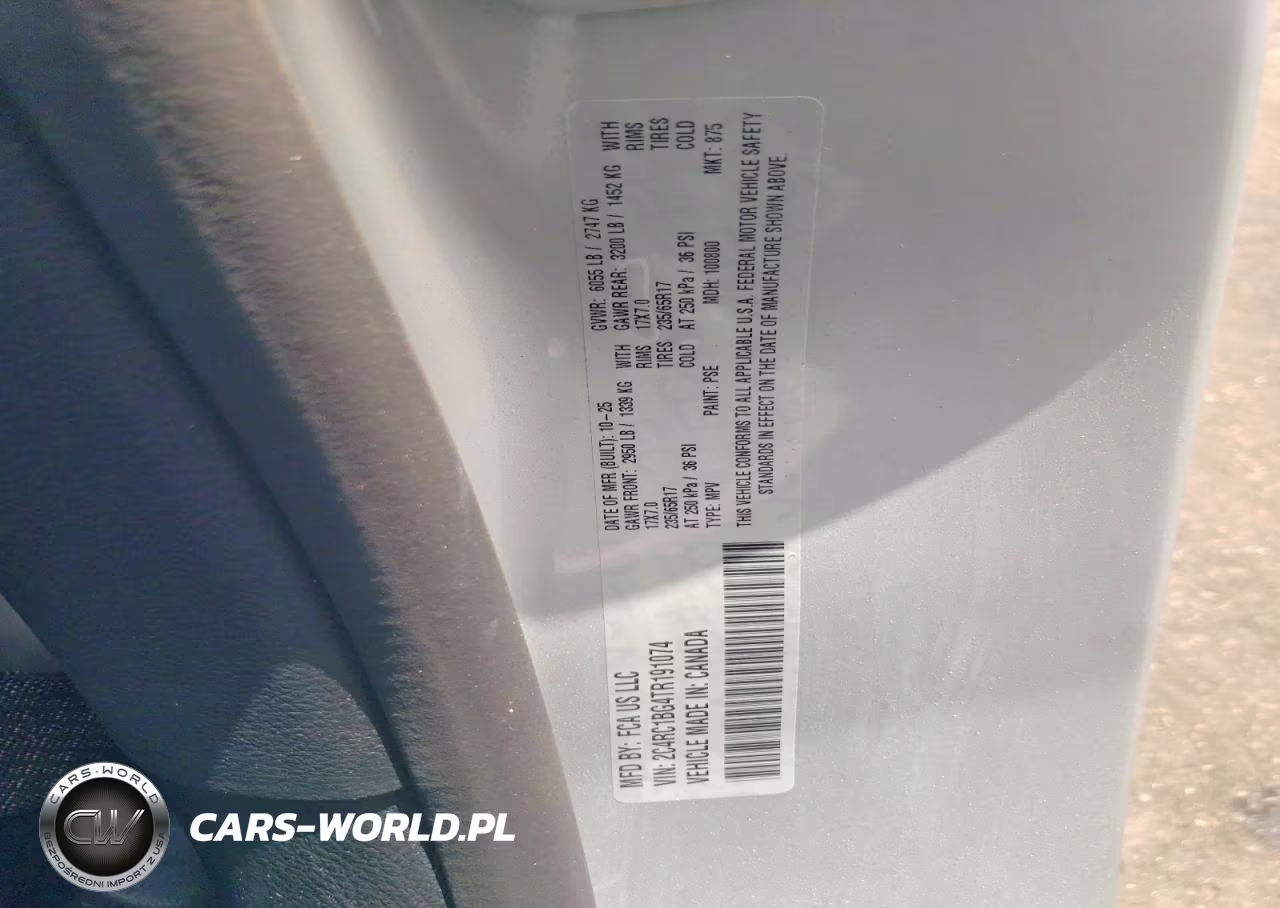 2026 Chrysler Pacifica Select VIN:2C4RC1BG4TR191074 - 13