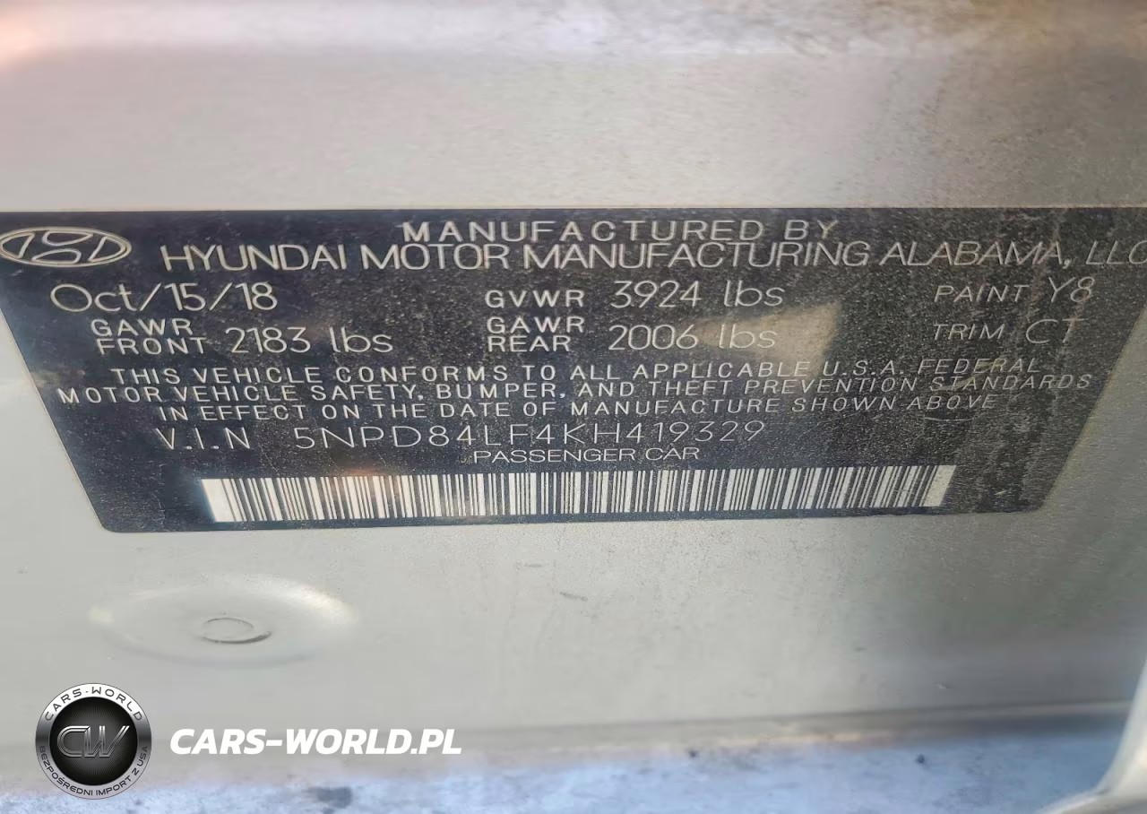 2019 Hyundai Elantra Sel VIN:5NPD84LF4KH419329 - 12