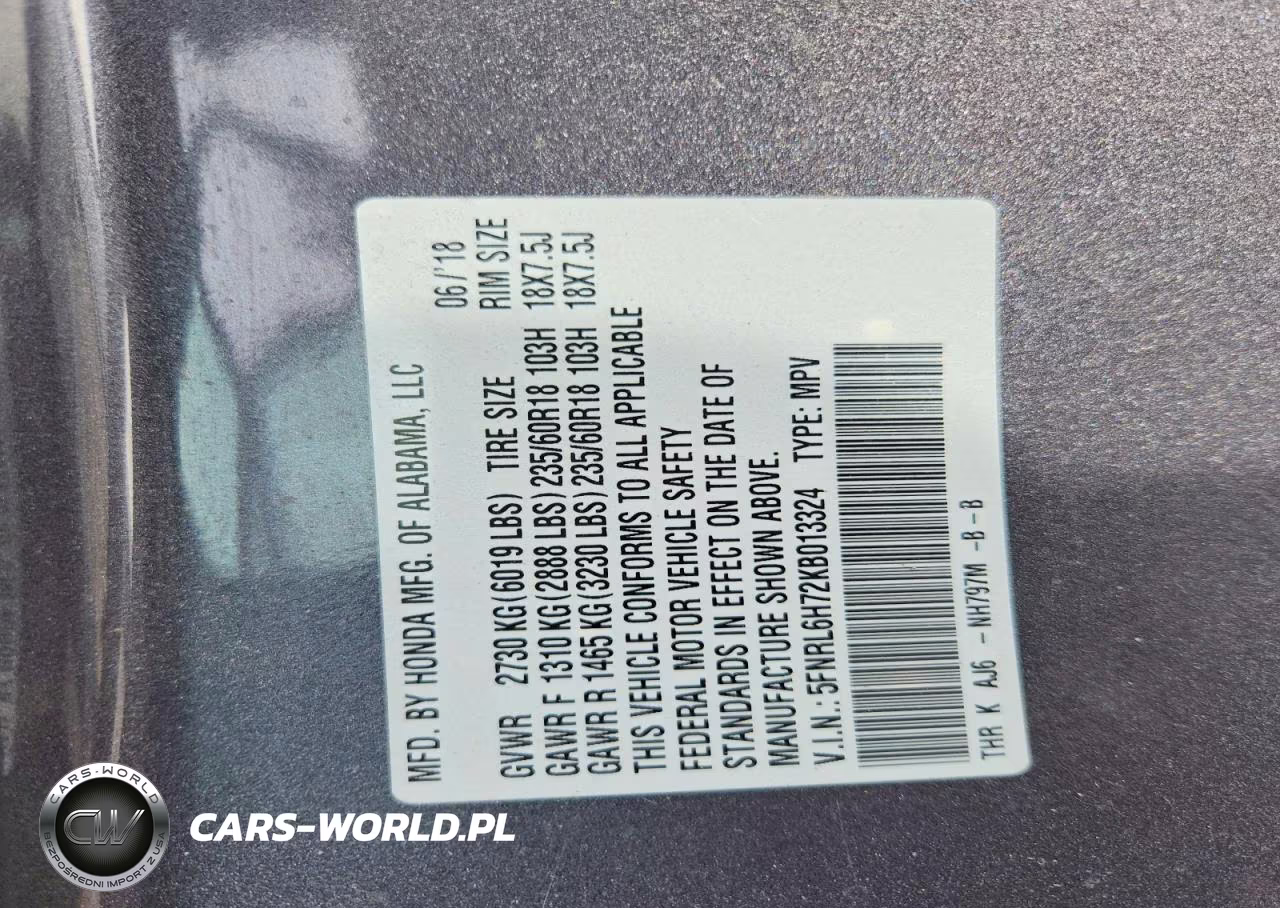 2019 Honda Odyssey Exl VIN:5FNRL6H72KB013324 - 12