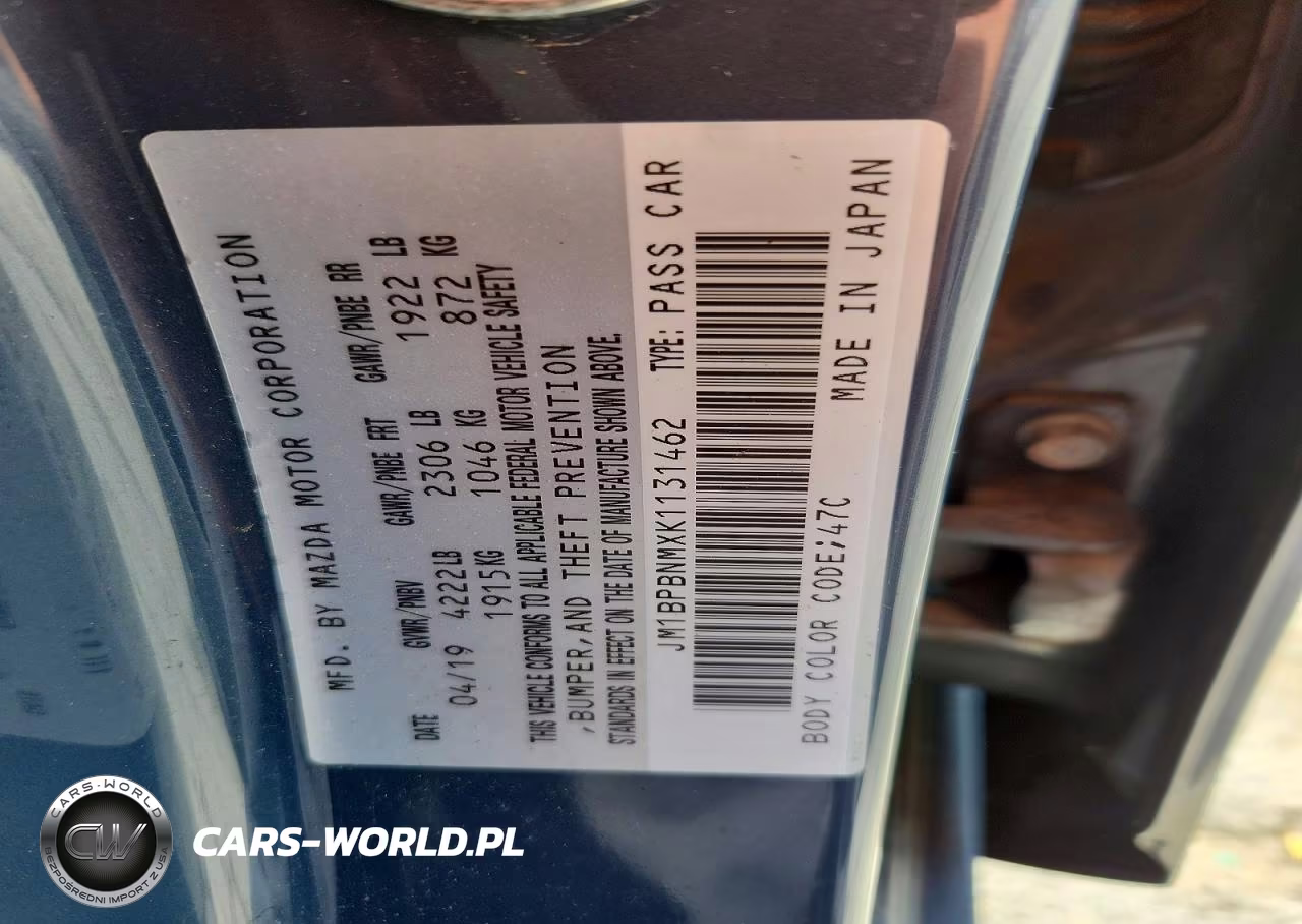 2019 Mazda 3 Premium VIN:JM1BPBNMXK1131462 - 13
