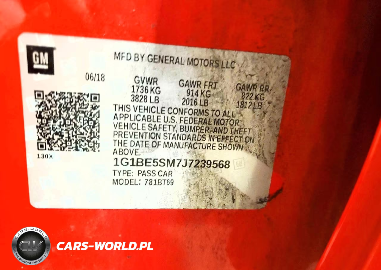 2018 Chevrolet Cruze Lt VIN:1G1BE5SM7J7239568 - 12