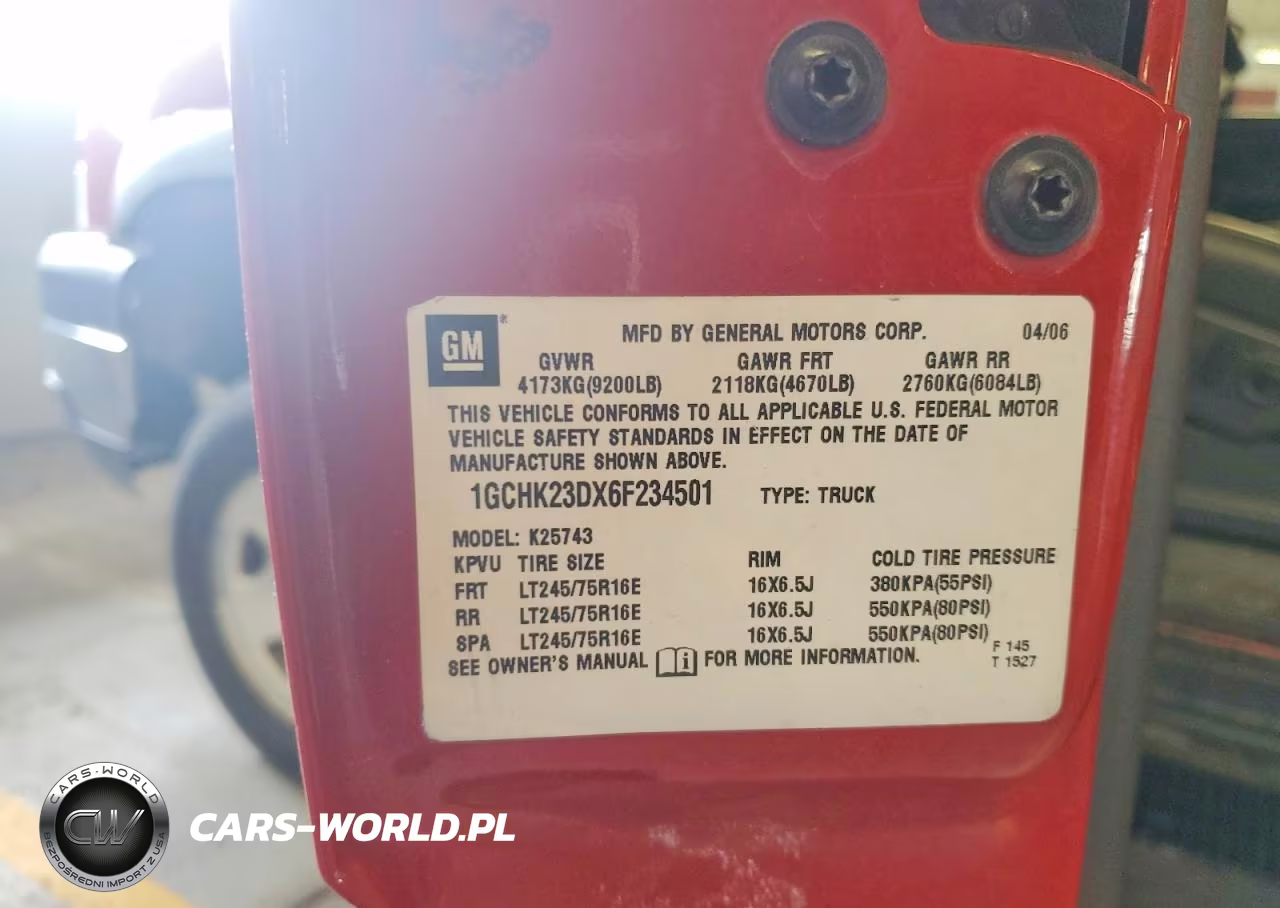 2006 Chevrolet Silverado K2500 Heavy Duty VIN:1GCHK23DX6F234501 - 12