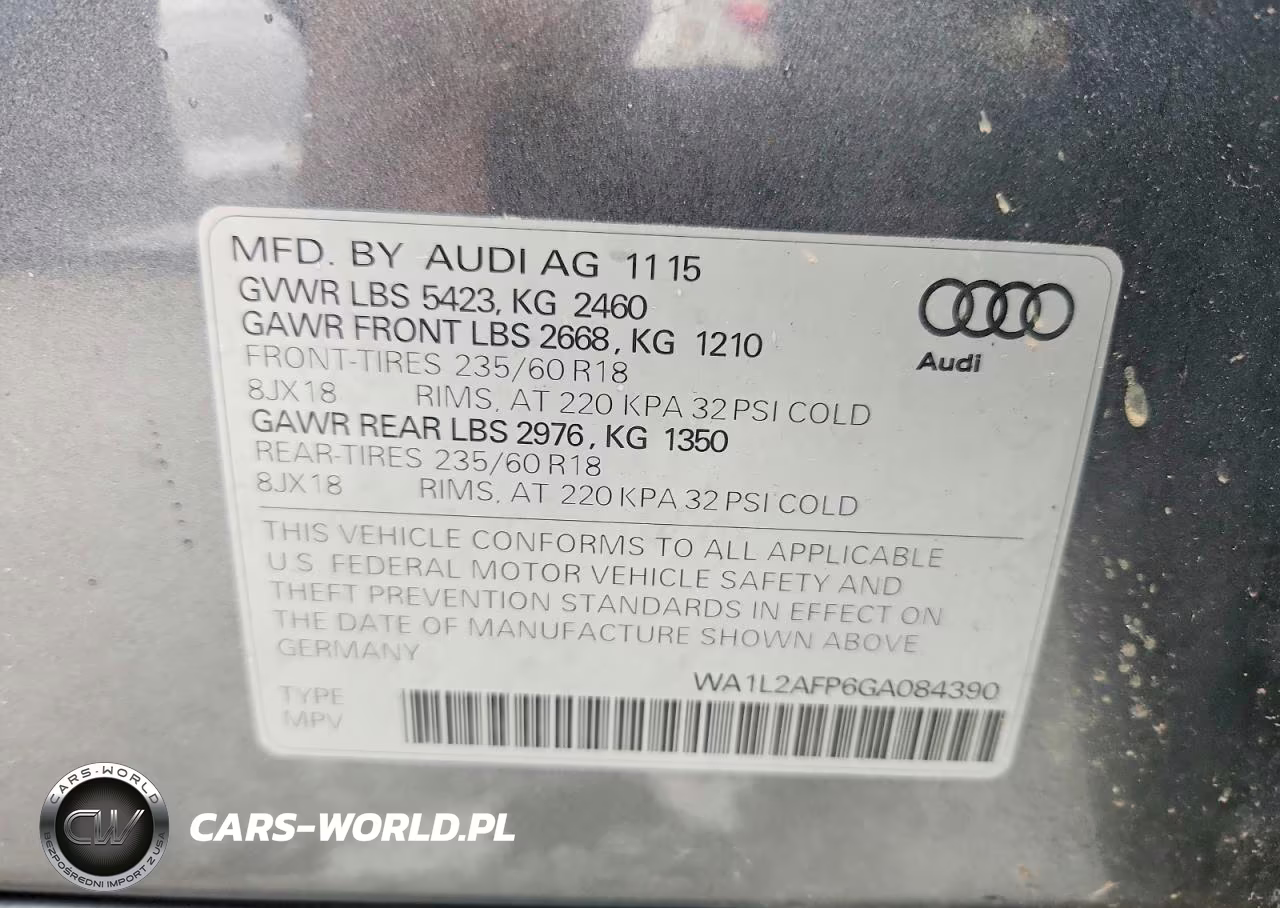 2016 Audi Q5 Premium Plus VIN:WA1L2AFP6GA084390 - 14
