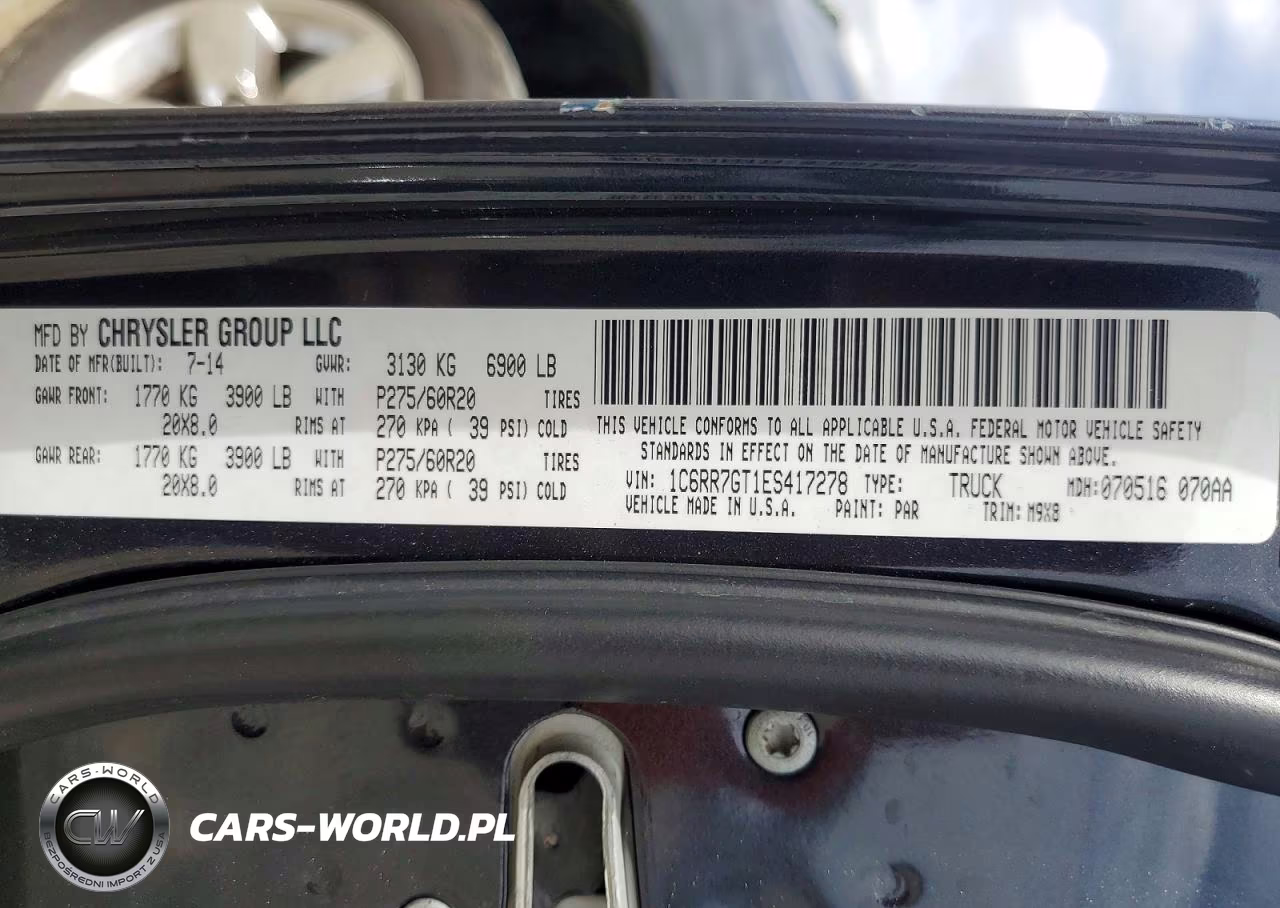 2014 Ram 1500 Slt VIN:1C6RR7GT1ES417278 - 12
