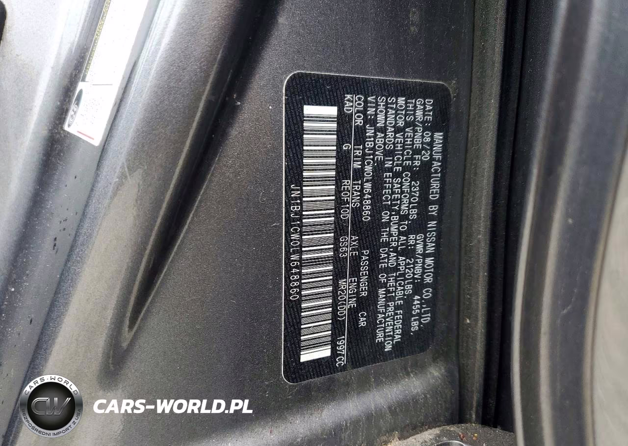 2020 Nissan Rogue Sport S VIN:JN1BJ1CW0LW648860 - 13