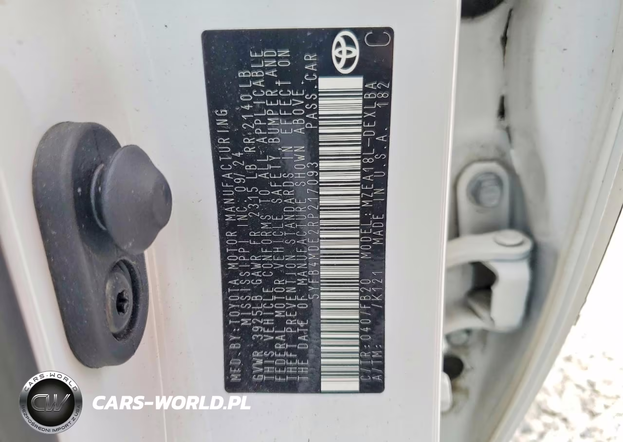 2024 Toyota Corolla Le VIN:5YFB4MDE2RP217093 - 12