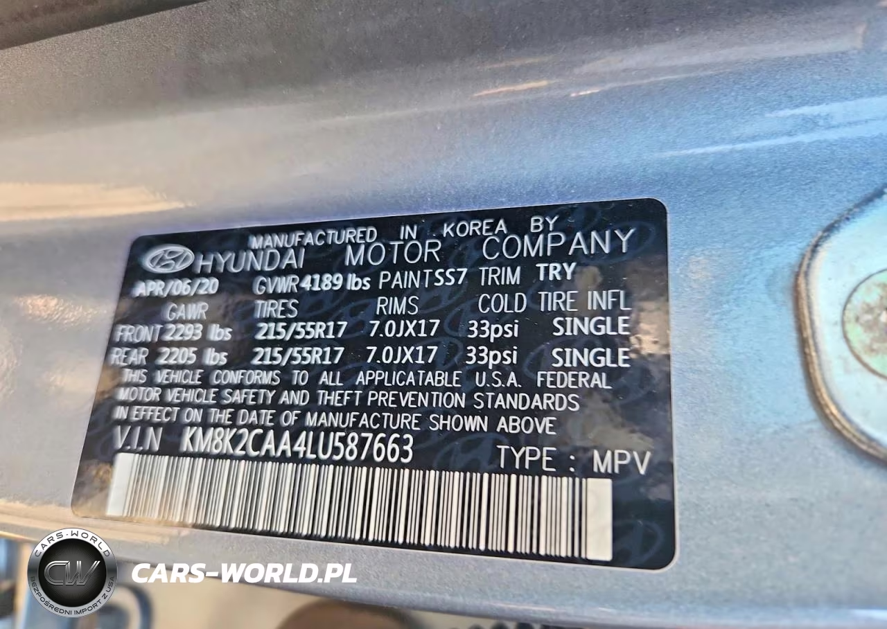 2020 Hyundai Kona Sel VIN:KM8K2CAA4LU587663 - 13
