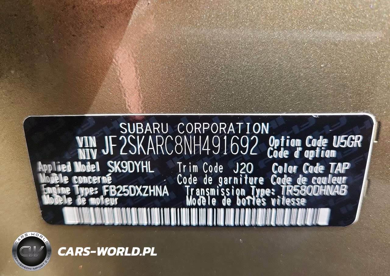 2022 Subaru Forester Touring VIN:JF2SKARC8NH491692 - 13