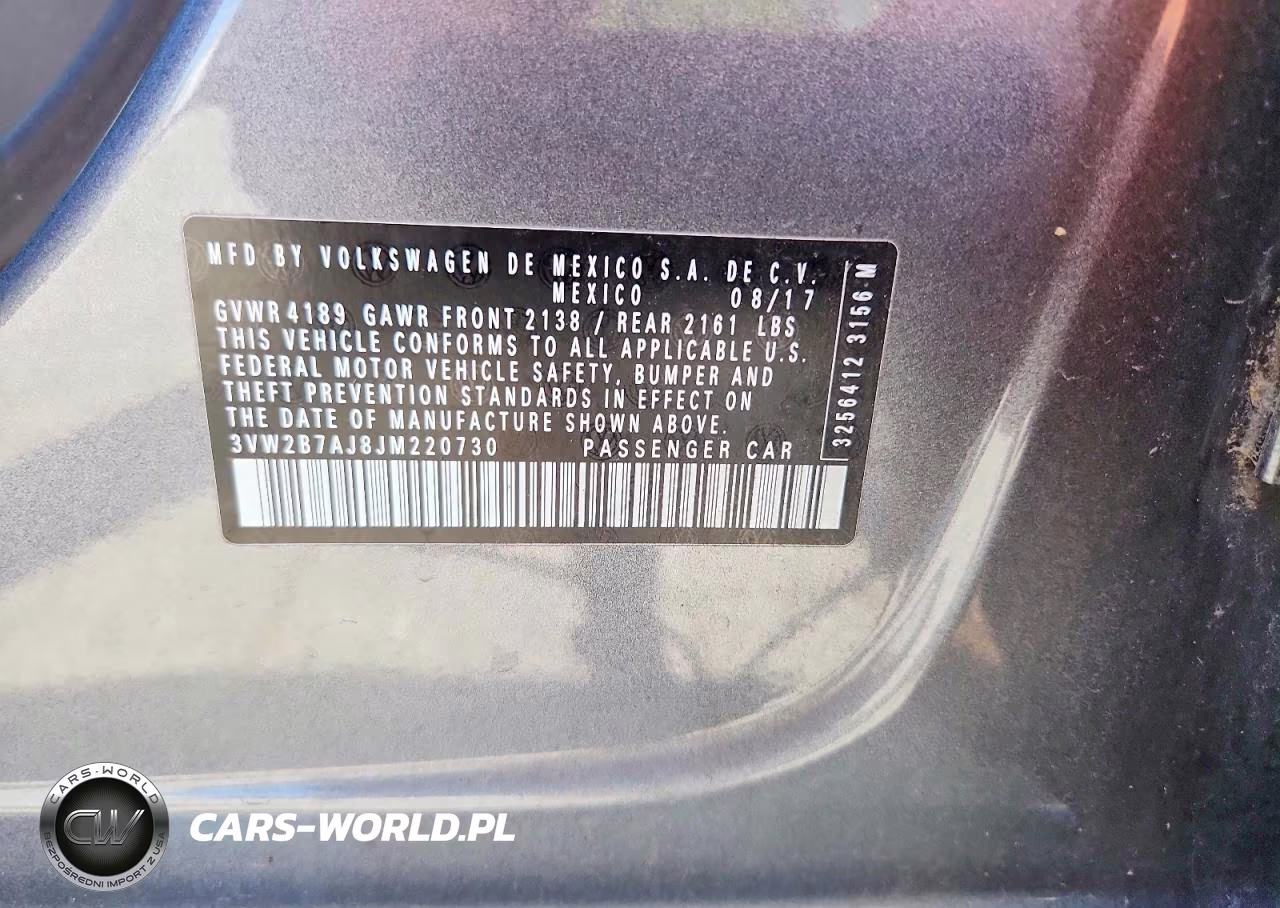 2018 Volkswagen Jetta S VIN:3VW2B7AJ8JM220730 - 12
