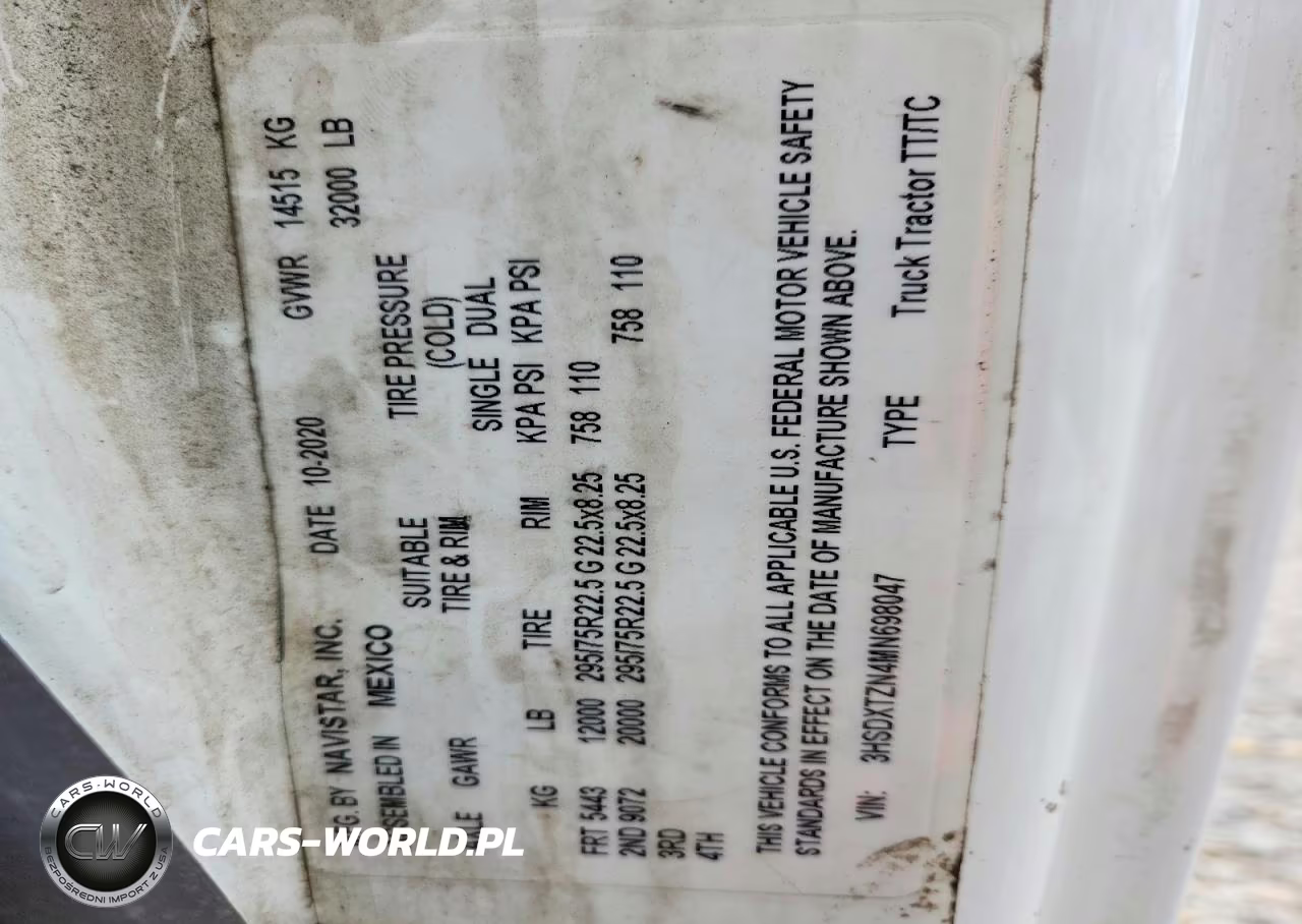 2021 International Rh613 Semi Truck VIN:3HSDXTZN4MN698047 - 10