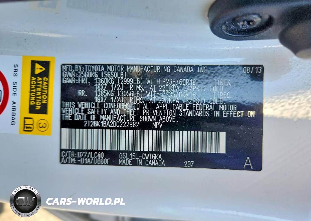 2013 Lexus Rx 350 Base VIN:2T2BK1BA2DC222982 - 13