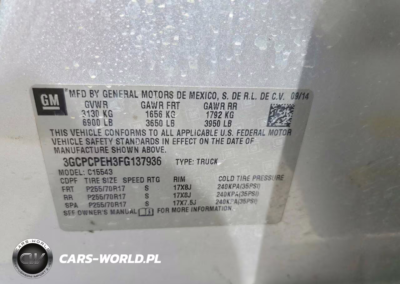 2015 Chevrolet Silverado C1500 VIN:3GCPCPEH3FG137936 - 12