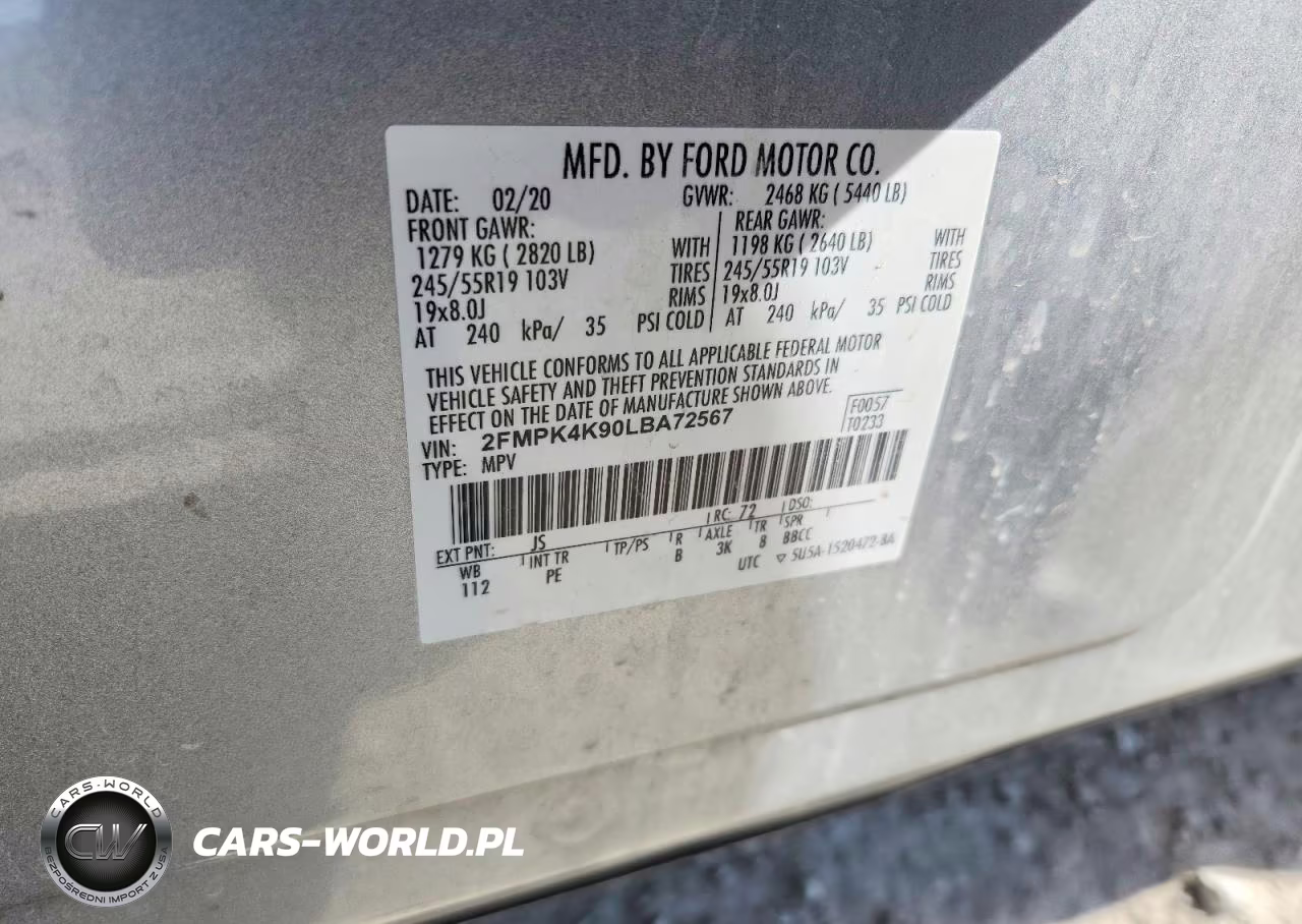 2020 Ford Edge Titanium VIN:2FMPK4K90LBA72567 - 12