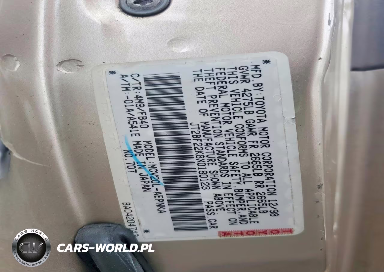 1999 Toyota Camry Le V6 VIN:JT2BF22K8X0180123 - 13