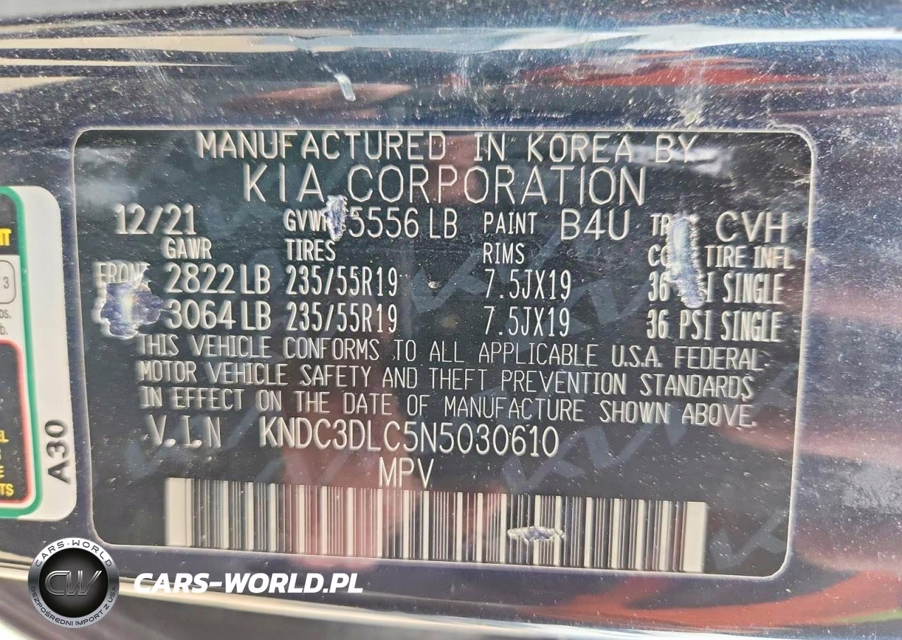 2022 Kia Ev6 Wind VIN:KNDC3DLC5N5030610 - 12