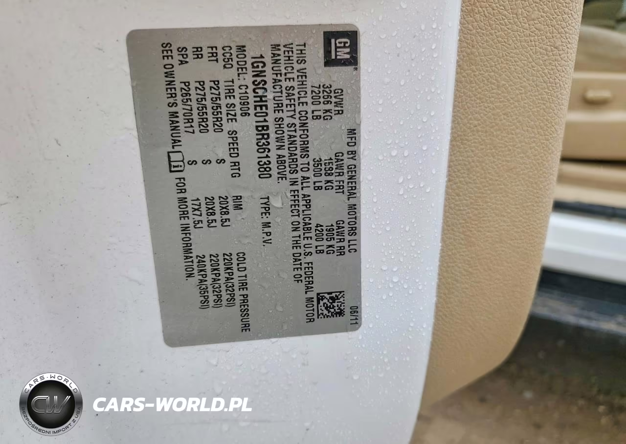 2011 Chevrolet Subrbn1500 VIN:1GNSCHE01BR361380 - 13