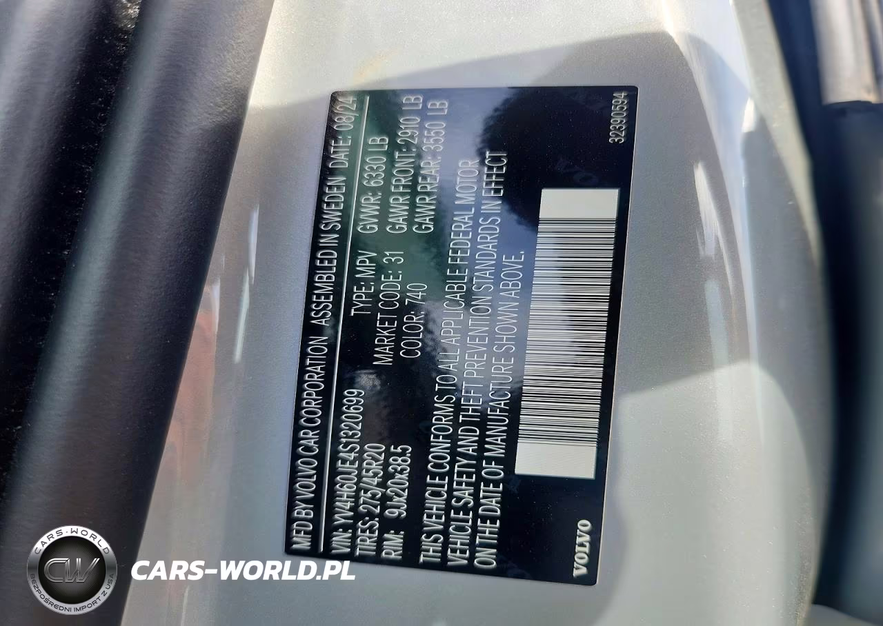 2025 Volvo Xc90 Plus VIN:YV4H60JE4S1320699 - 12
