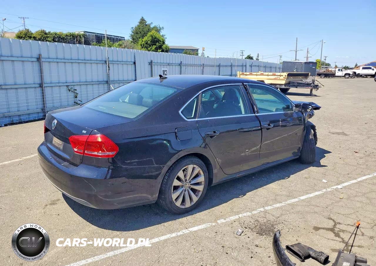 2013 Volkswagen Passat Se VIN:1VWBP7A31DC059534 - 3