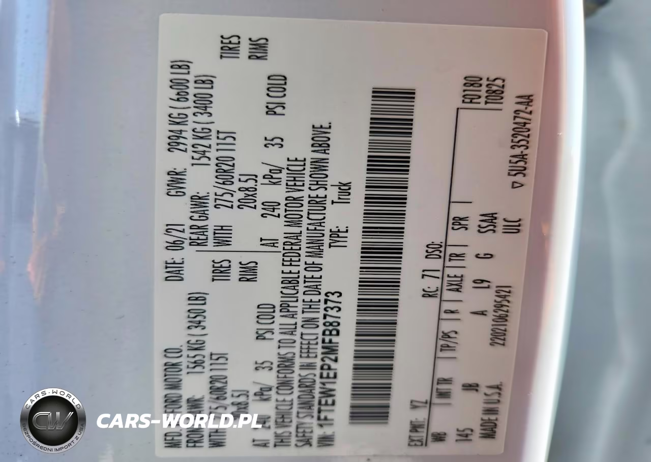 2021 Ford F150 Xlt VIN:1FTEW1EP2MFB87373 - 12
