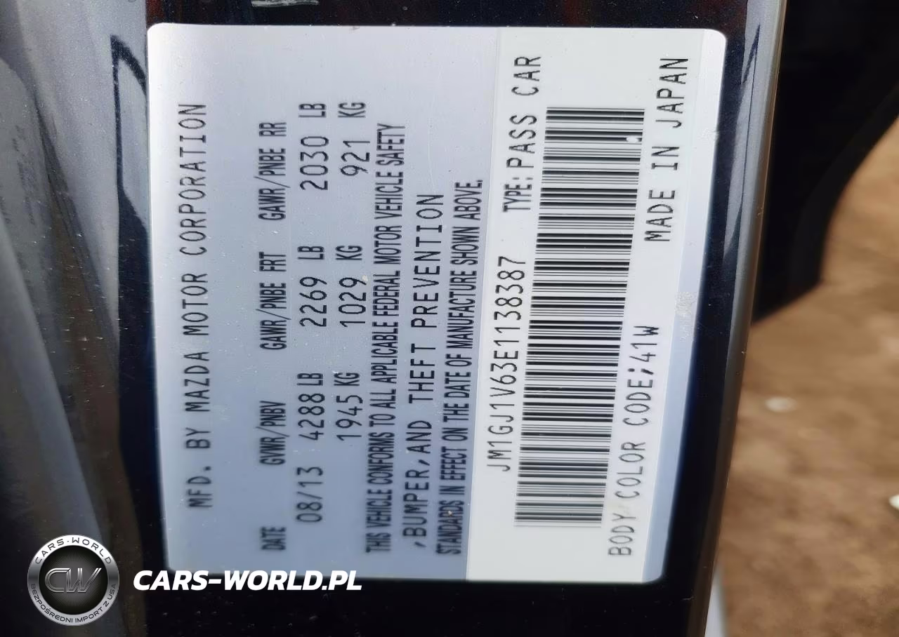 2014 Mazda 6 Touring VIN:JM1GJ1V63E1138387 - 13