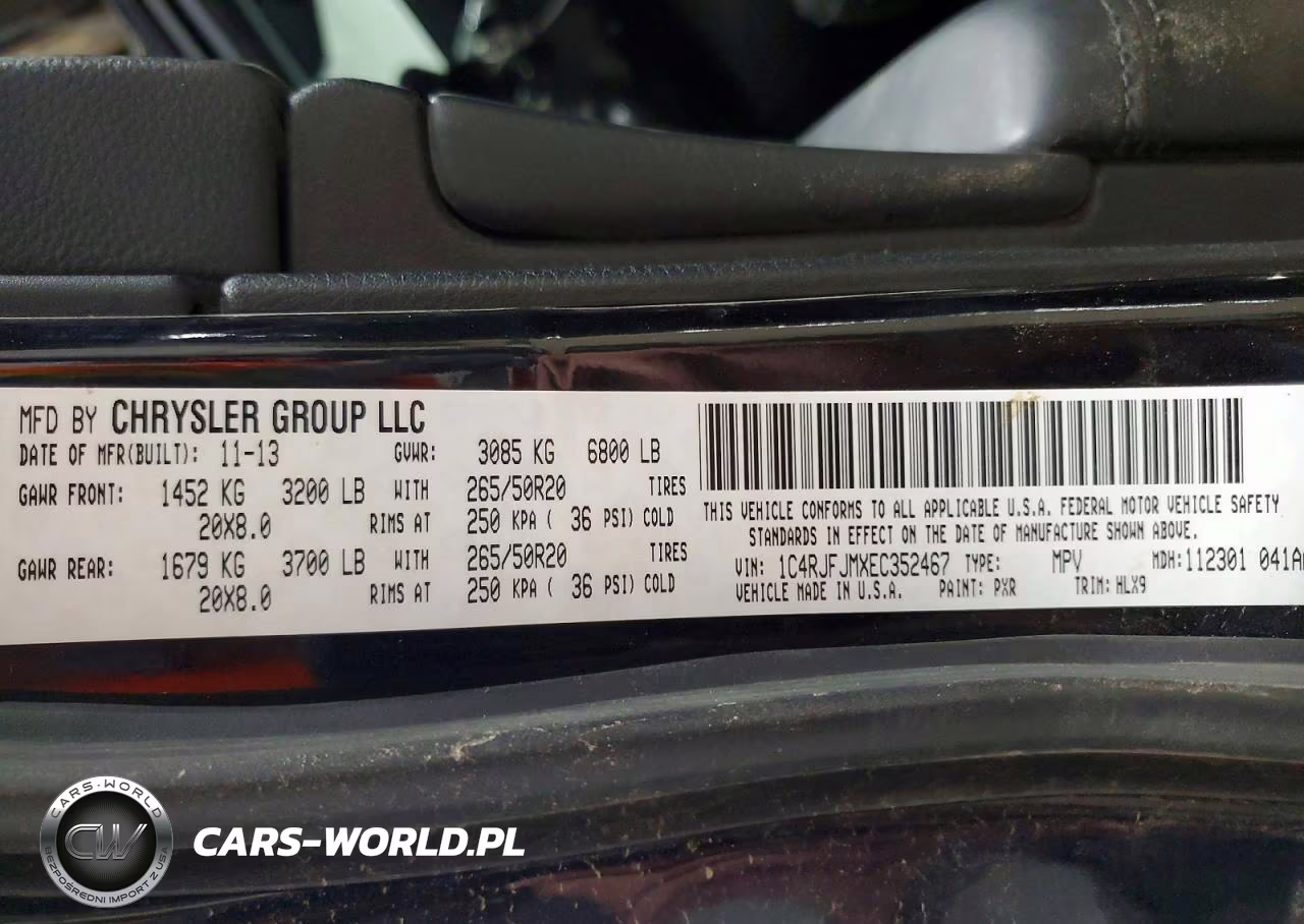 2014 Jeep Grand Cherokee Summit VIN:1C4RJFJMXEC352467 - 14