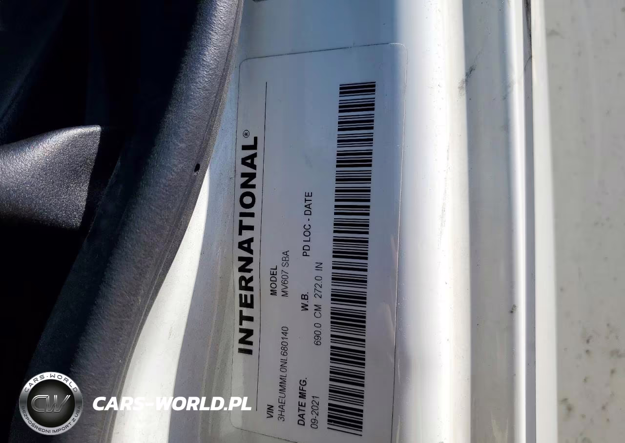 2022 International Mv607 - Box Truck VIN:3HAEUMML0NL680140 - 10