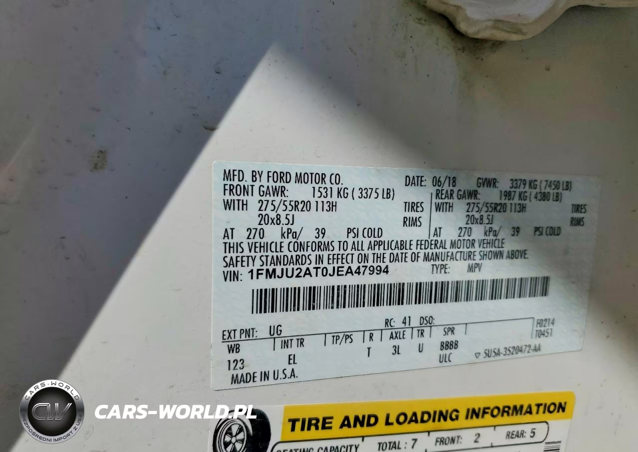 2018 Ford Expedition Limited VIN:1FMJU2AT0JEA47994 - 13
