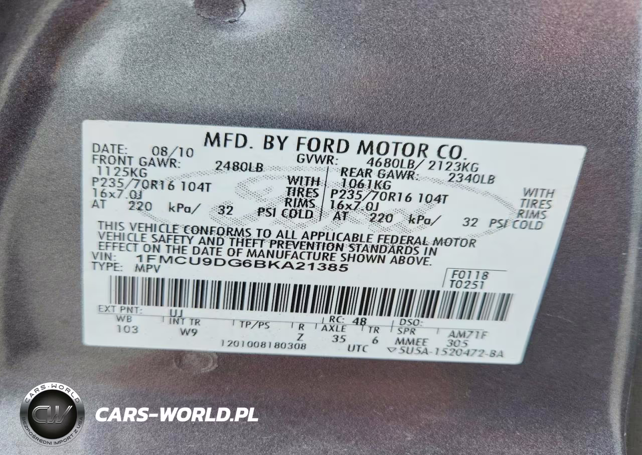 2011 Ford Escape Xlt VIN:1FMCU9DG6BKA21385 - 13