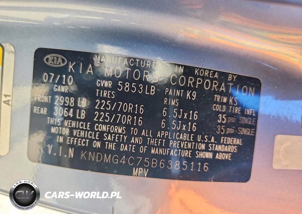 2011 Kia Sedona VIN:KNDMG4C75B6385116 - 13