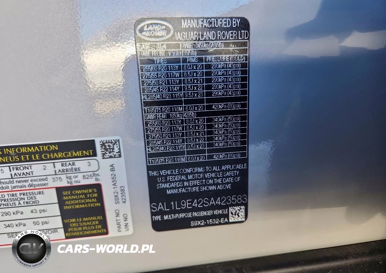 2025 Land Rover Range Rover Sport Dynamic Se VIN:SAL1L9E42SA423583 - 13