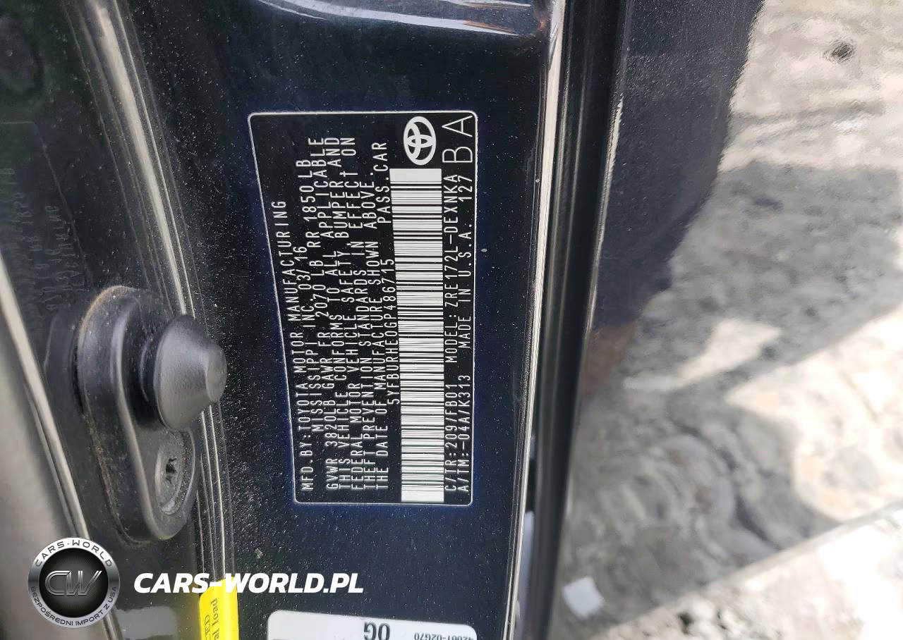 2016 Toyota Corolla Le Plus VIN:5YFBURHE0GP486715 - 13