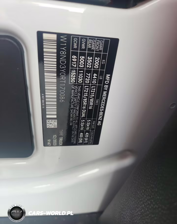 2024 Mercedes-Benz Sprinter 3500 VIN:W1Y8ND3Y0RT170086 - 13