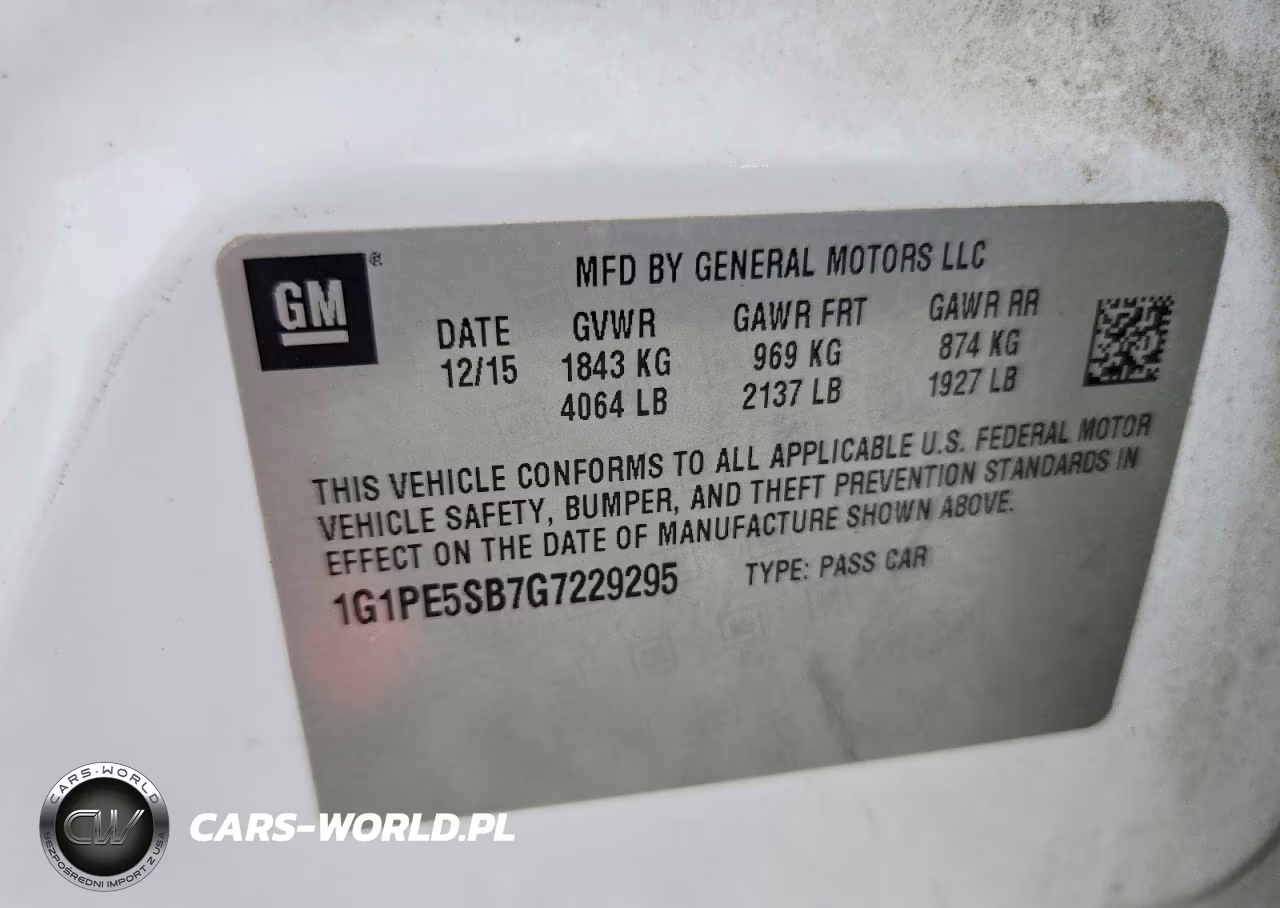 2016 Chevrolet Cruze Limited Lt VIN:1G1PE5SB7G7229295 - 12