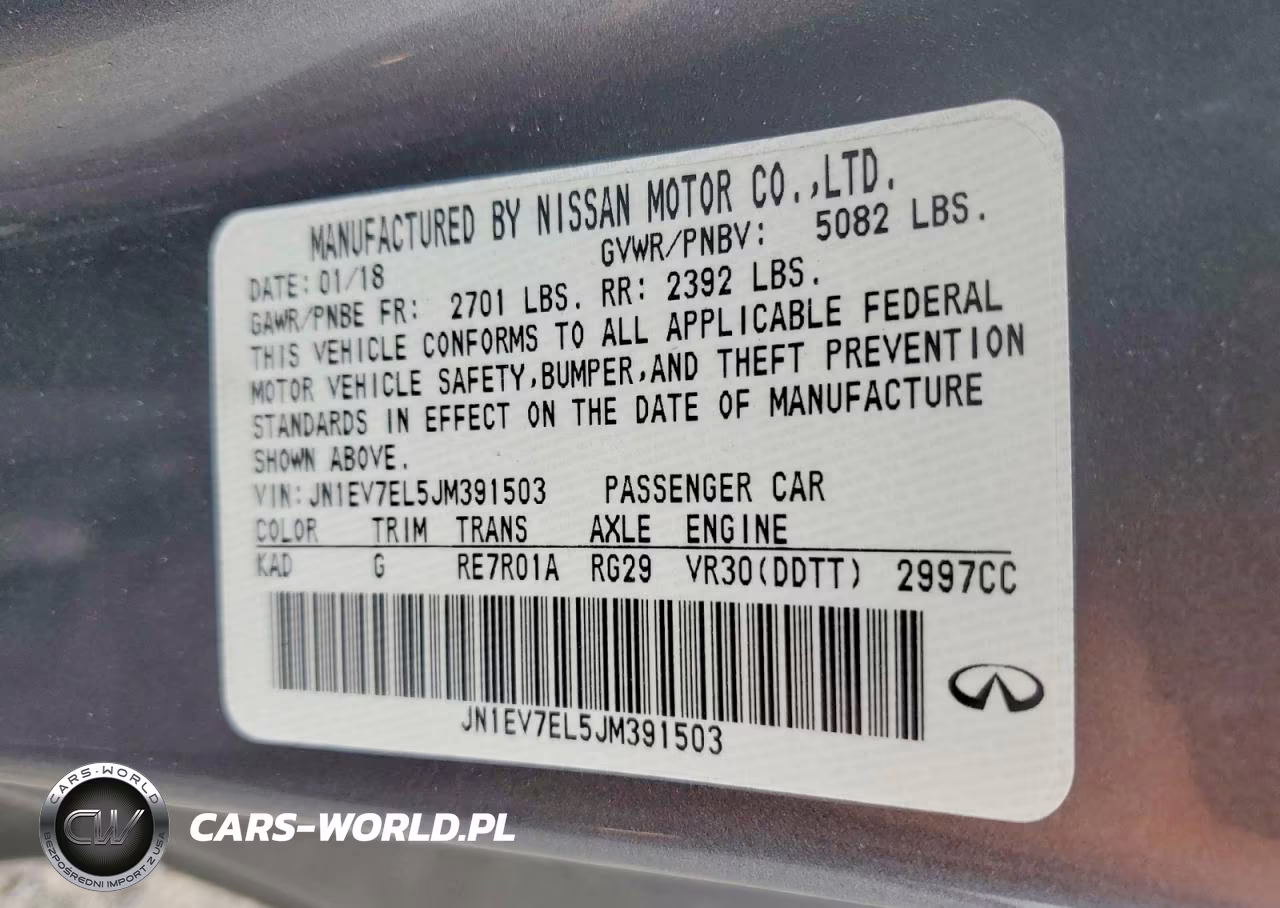 2018 Infiniti Q60 3.0T Luxe VIN:JN1EV7EL5JM391503 - 12