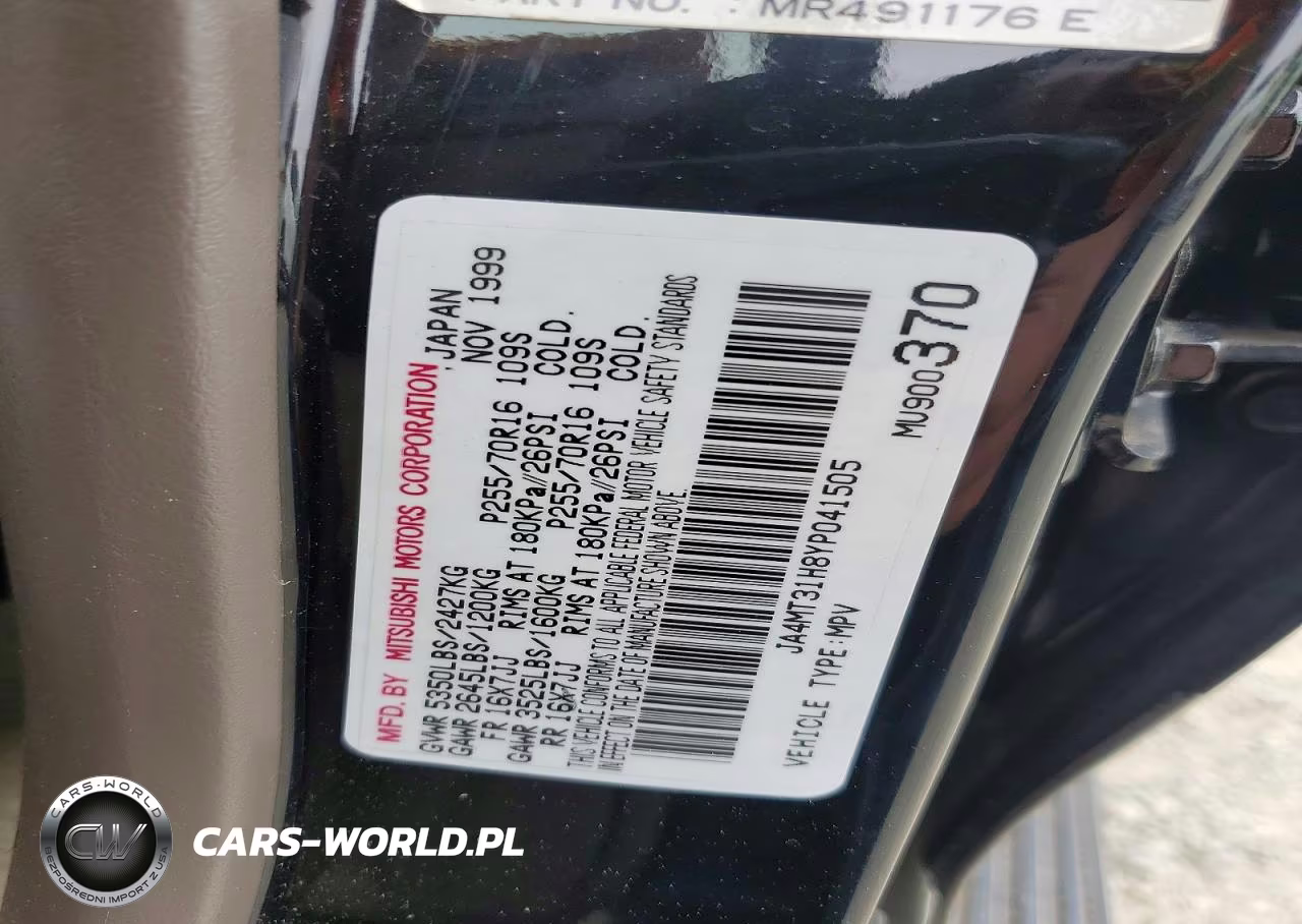 2000 Mitsubishi Montero Sport Ls VIN:JA4MT31H8YP041505 - 13