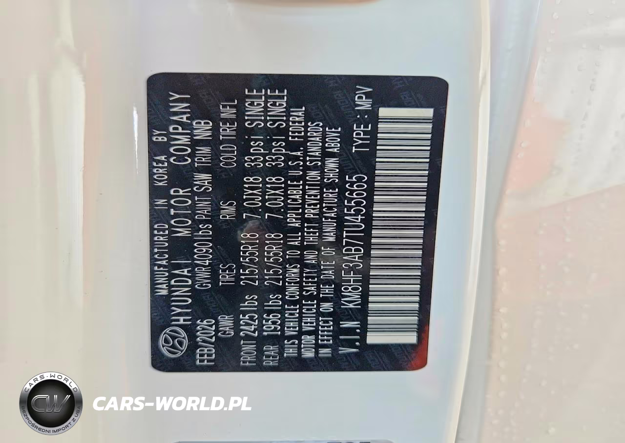 2026 Hyundai Kona Sel Sport VIN:KM8HF3AB7TU455665 - 13