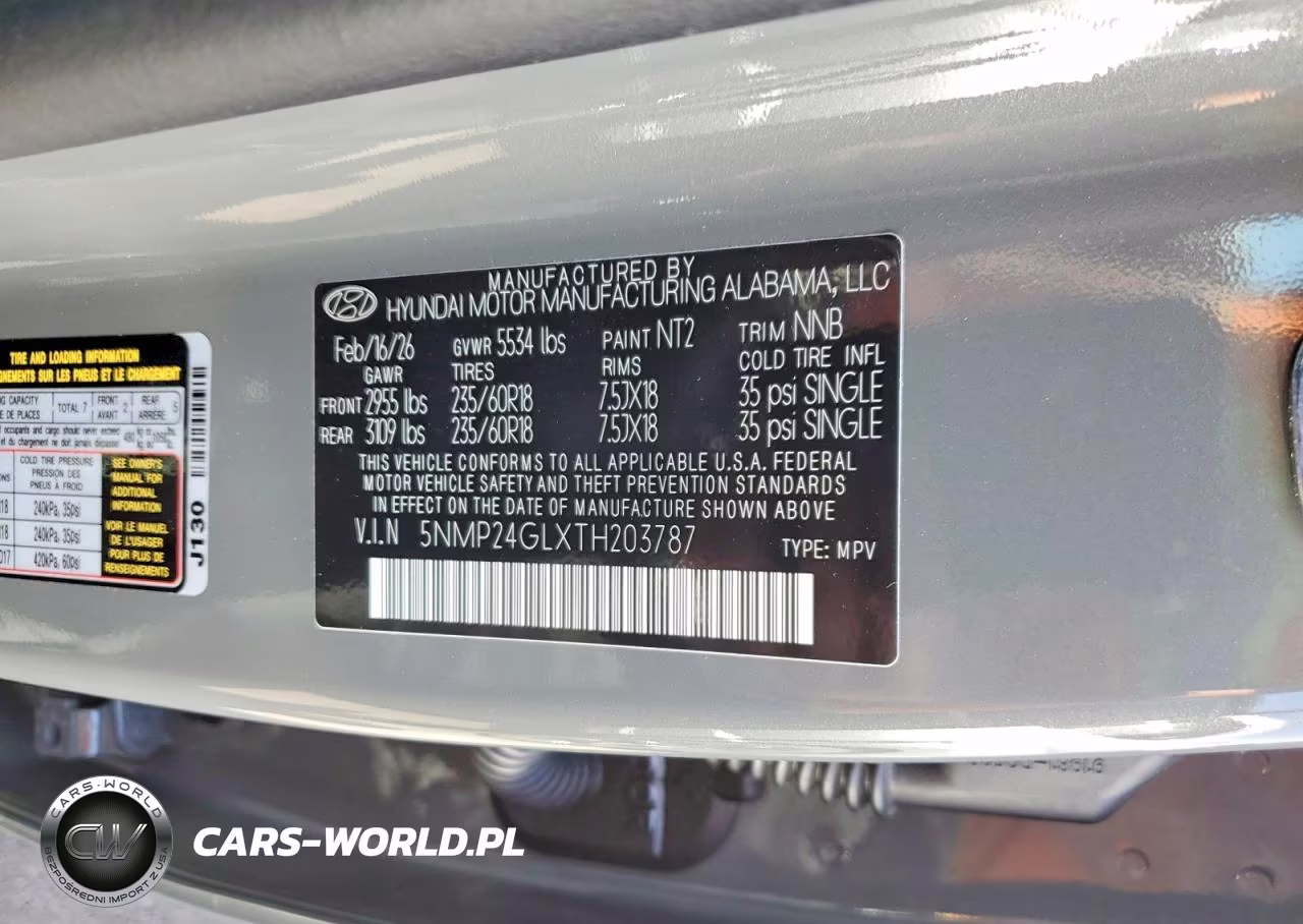 2026 Hyundai Santa Fe Sel VIN:5NMP24GLXTH203787 - 13