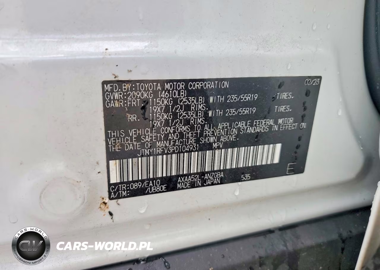 2023 Toyota Rav4 Limited VIN:JTMY1RFV3PD104931 - 13