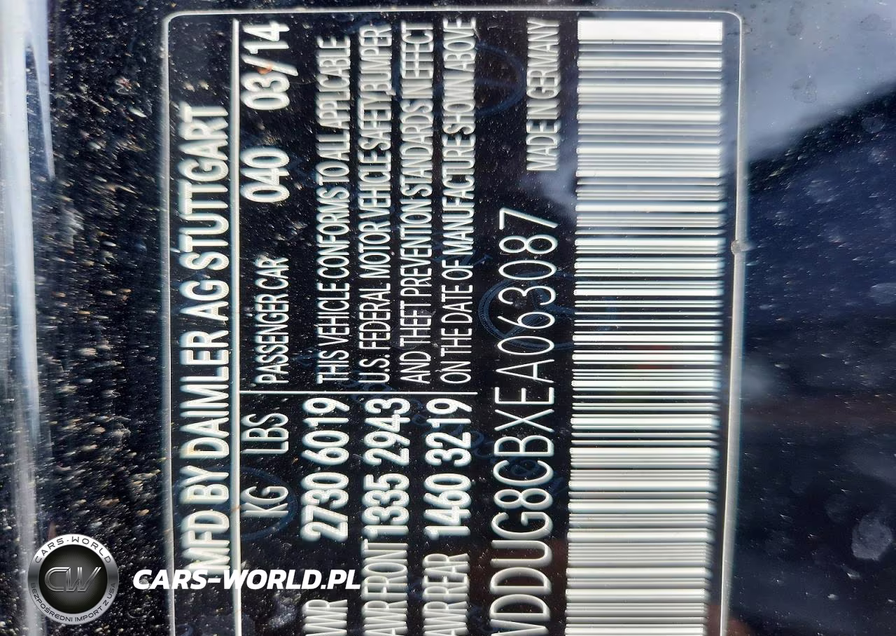 2014 Mercedes-Benz S 550 VIN:WDDUG8CBXEA063087 - 12
