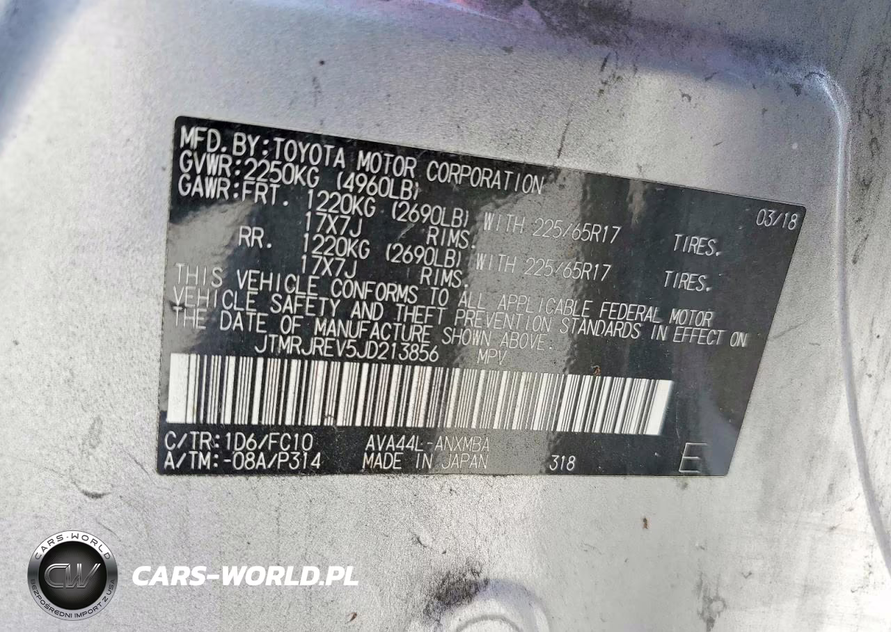 2018 Toyota Rav4 Hybrid Le VIN:JTMRJREV5JD213856 - 13