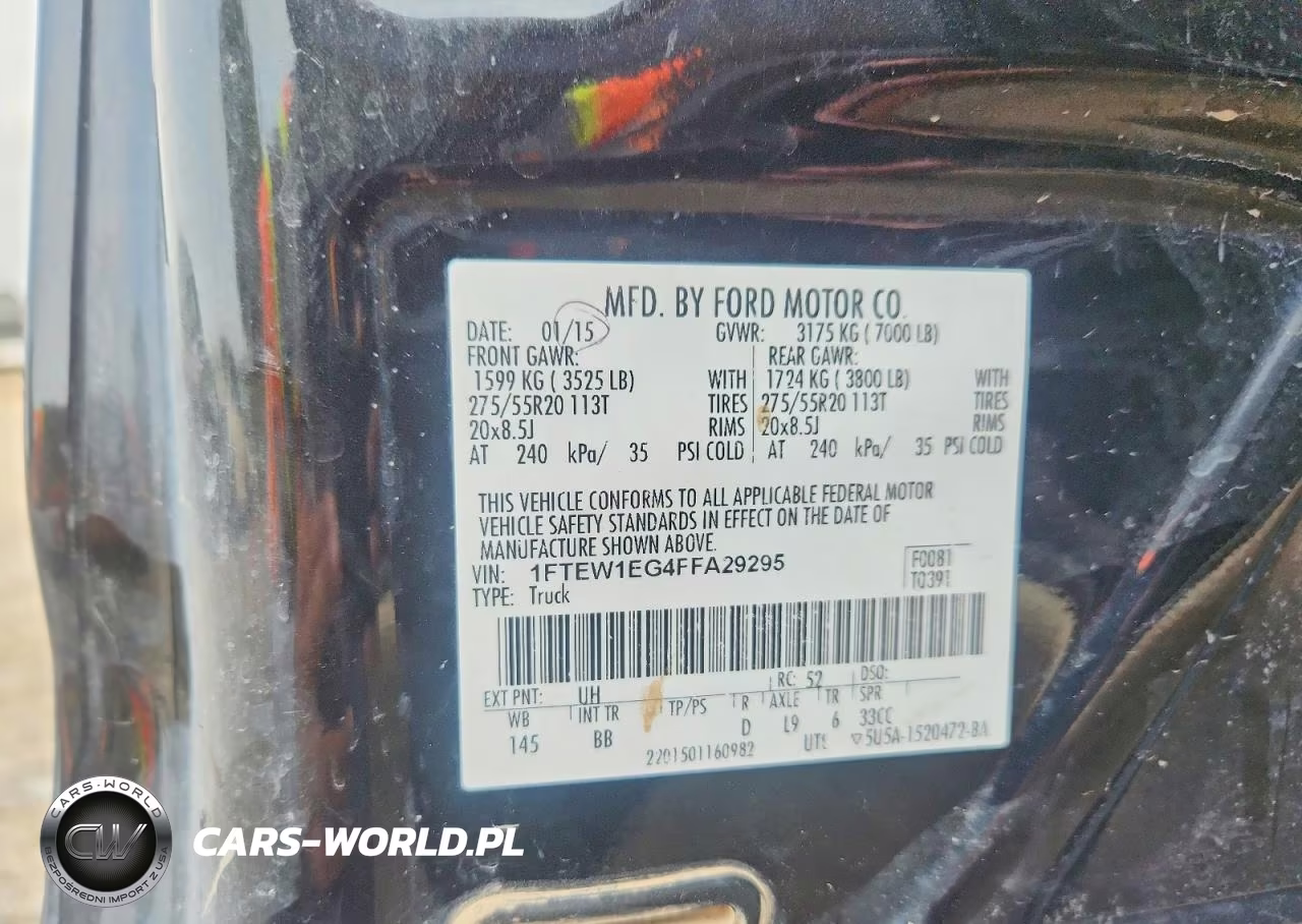 2015 Ford F150 VIN:1FTEW1EG4FFA29295 - 12