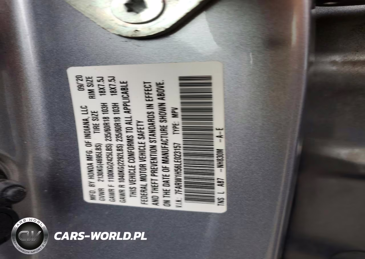 2020 Honda Cr-V Ex VIN:7FARW1H56LE023157 - 13
