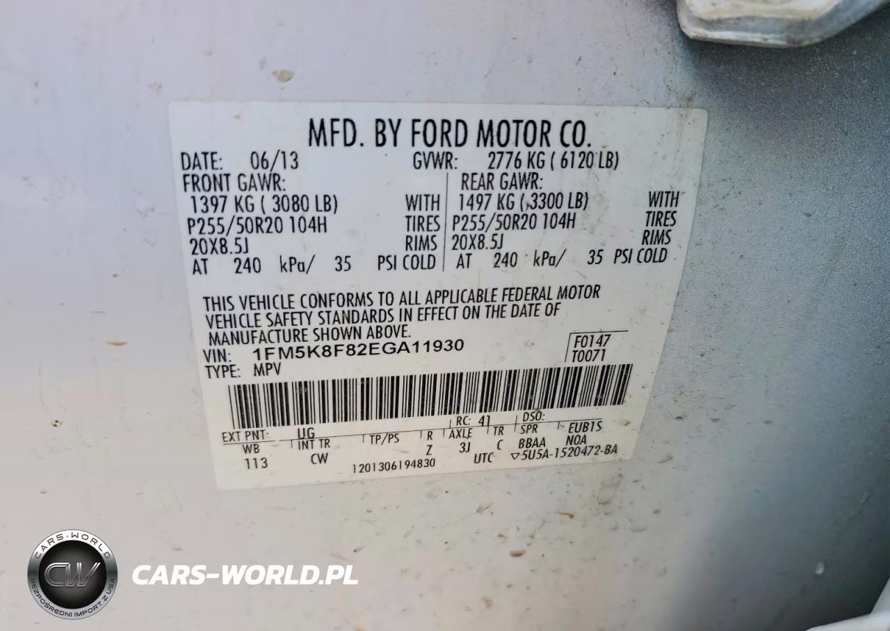2014 Ford Explorer Limited VIN:1FM5K8F82EGA11930 - 13