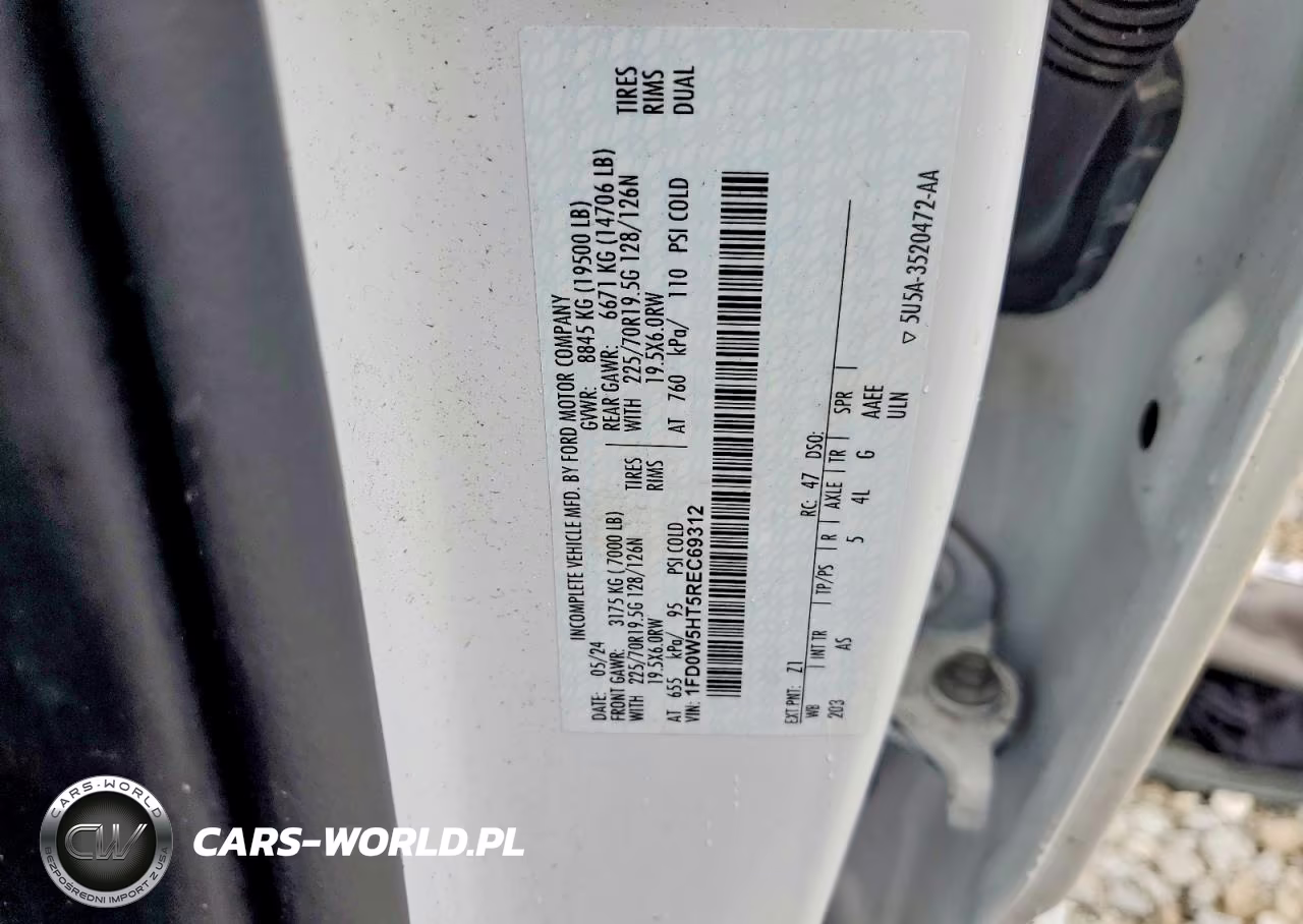 2024 Ford F550 Super Duty VIN:1FD0W5HT5REC69312 - 12
