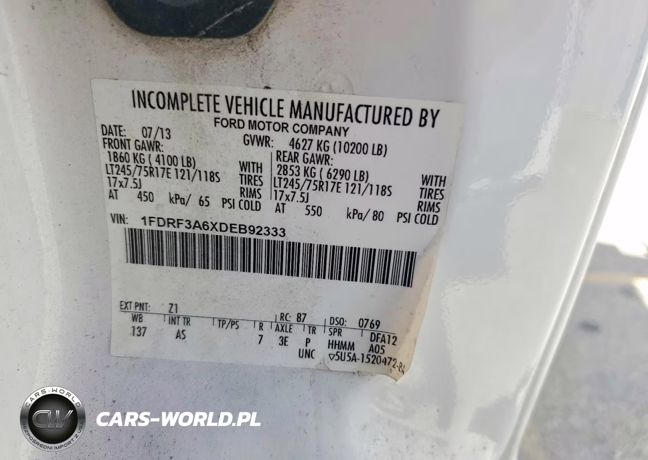 2013 Ford F350 Super Duty VIN:1FDRF3A6XDEB92333 - 14