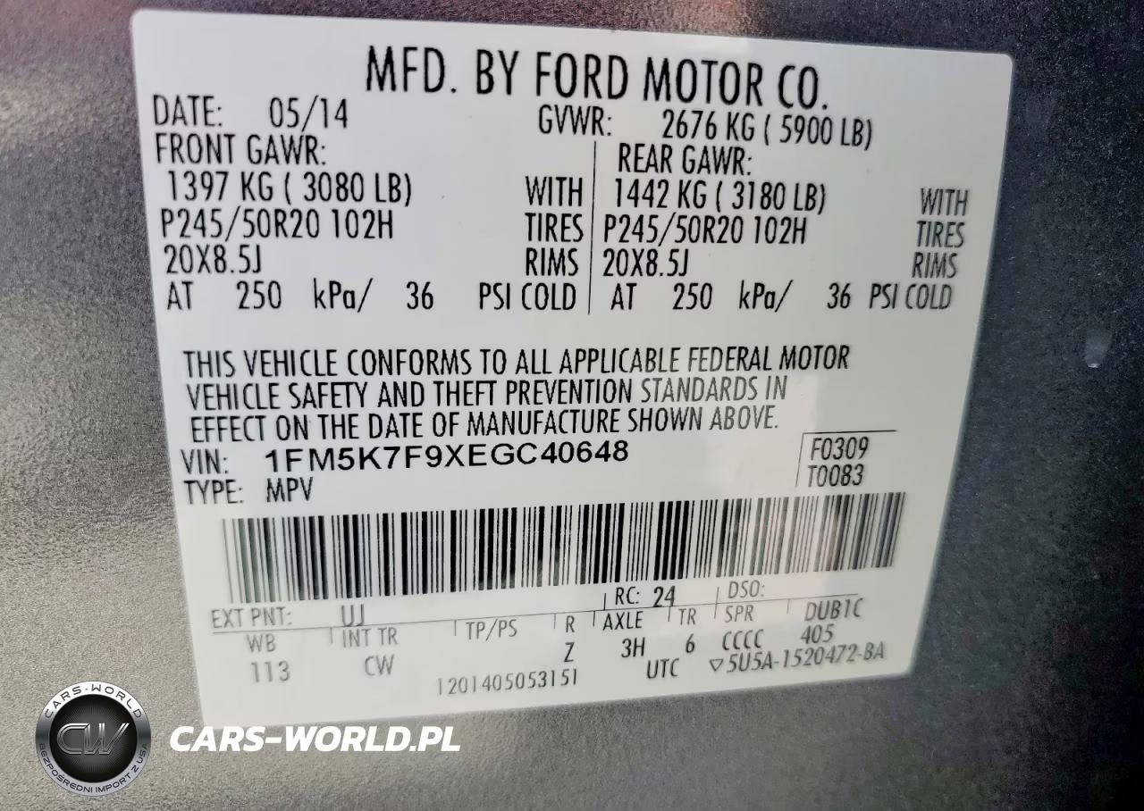 2014 Ford Explorer Limited VIN:1FM5K7F9XEGC40648 - 13