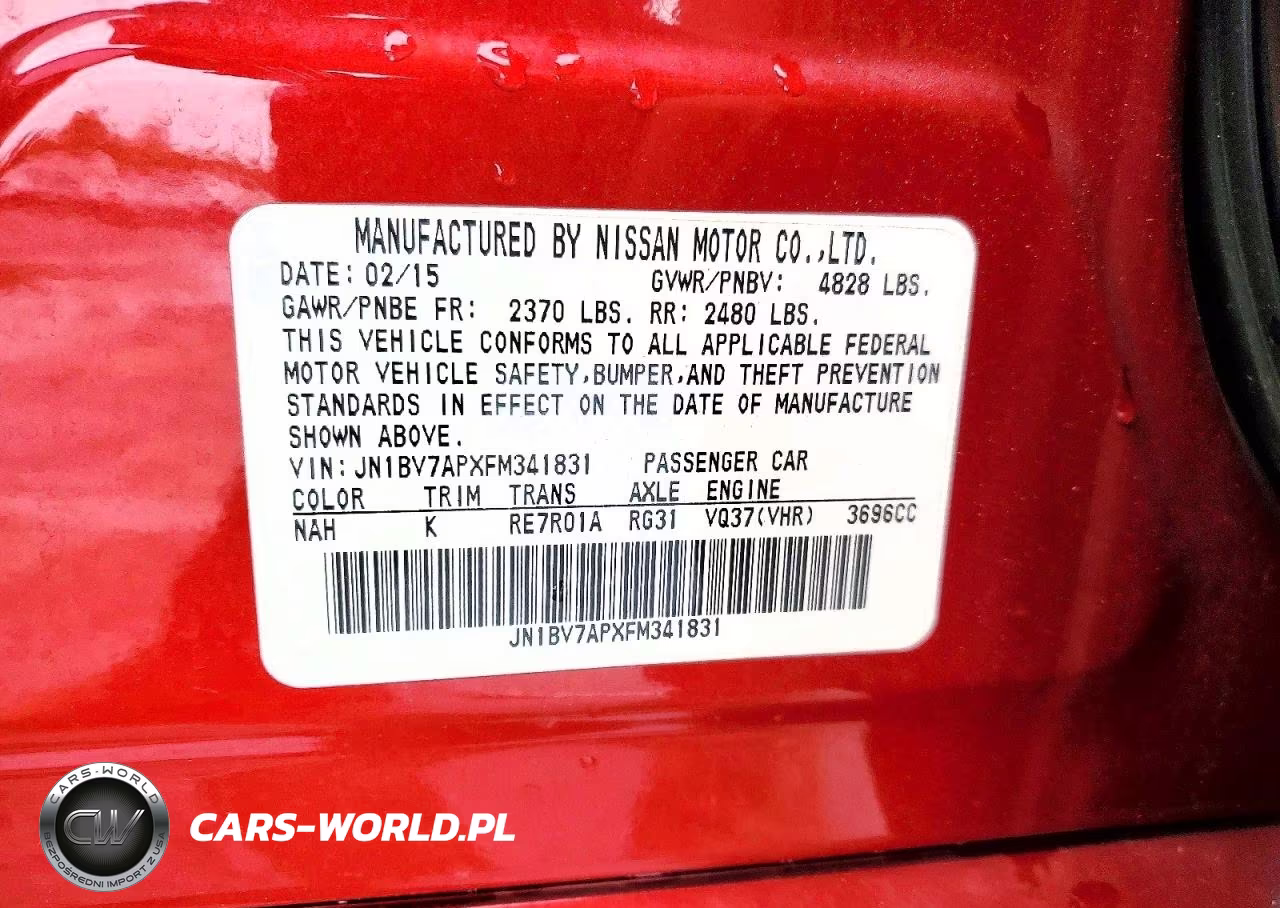 2015 Infiniti Q50 VIN:JN1BV7APXFM341831 - 12