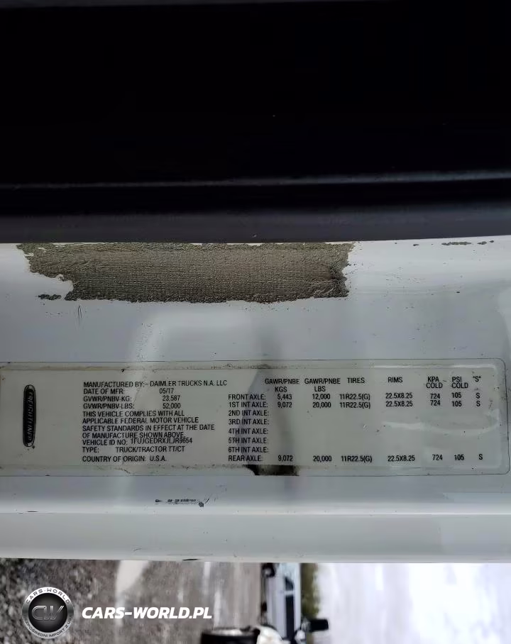 2018 Freightliner Cascadia 125 Semi Truck VIN:1FUJGEDRXJLJR9654 - 10