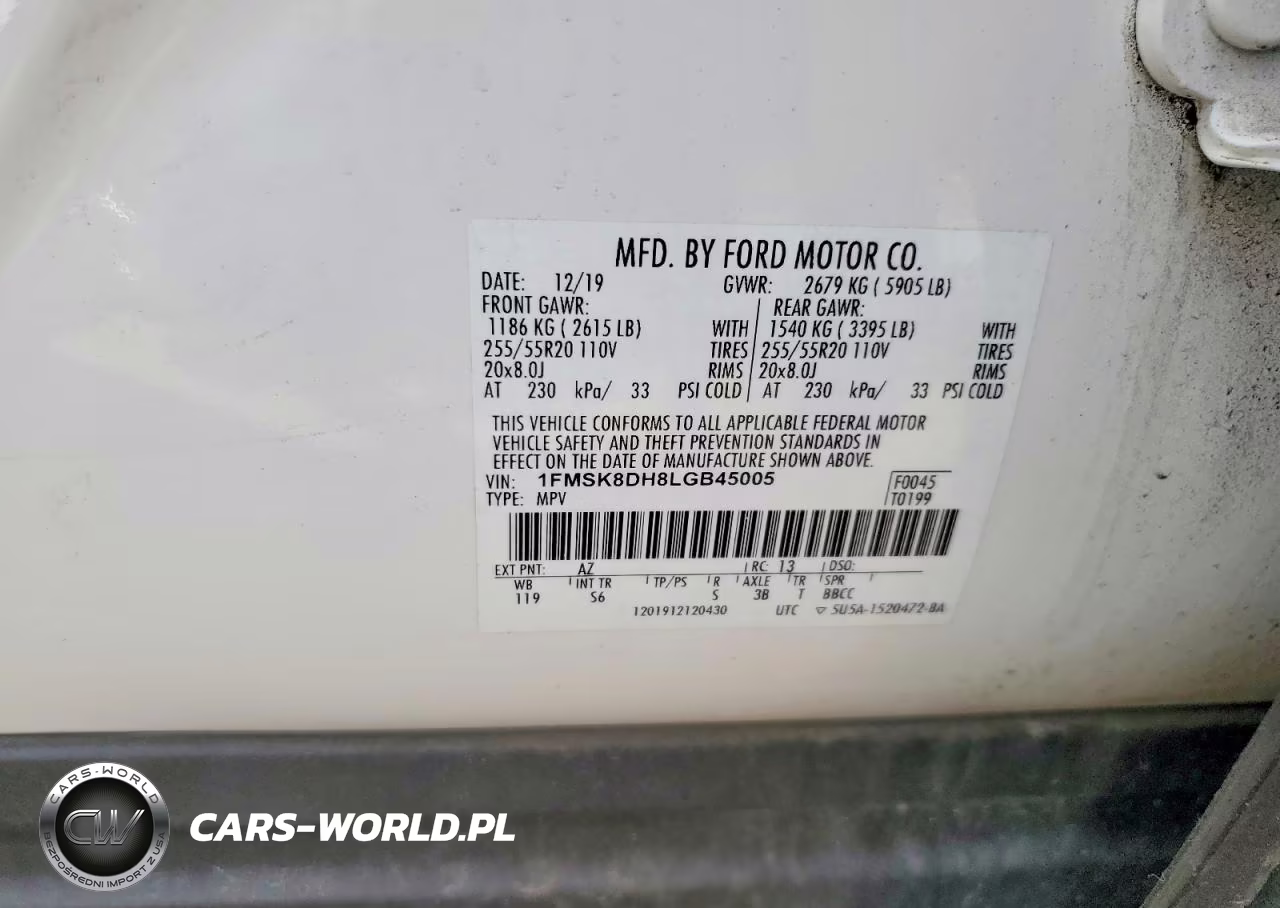 2020 Ford Explorer Xlt VIN:1FMSK8DH8LGB45005 - 13